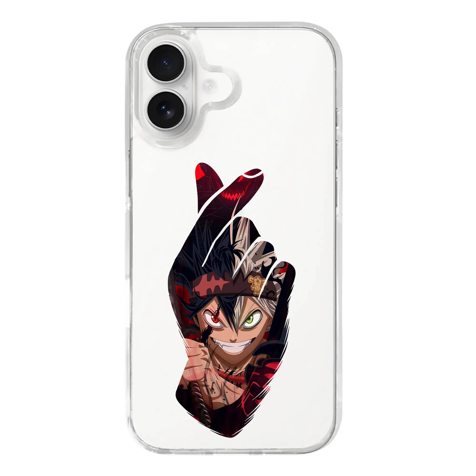 ブラッククローバー グッズ アスタ - iPhone 17シリーズ 透明スマホケース – 薄型・耐衝撃・精密フィット保護カバー